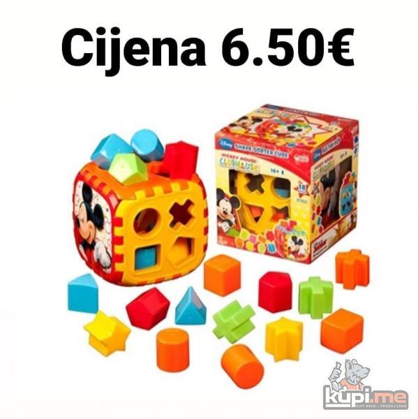 Igracka za djecu - Miki Maus kocka sa geometrijskim figurama