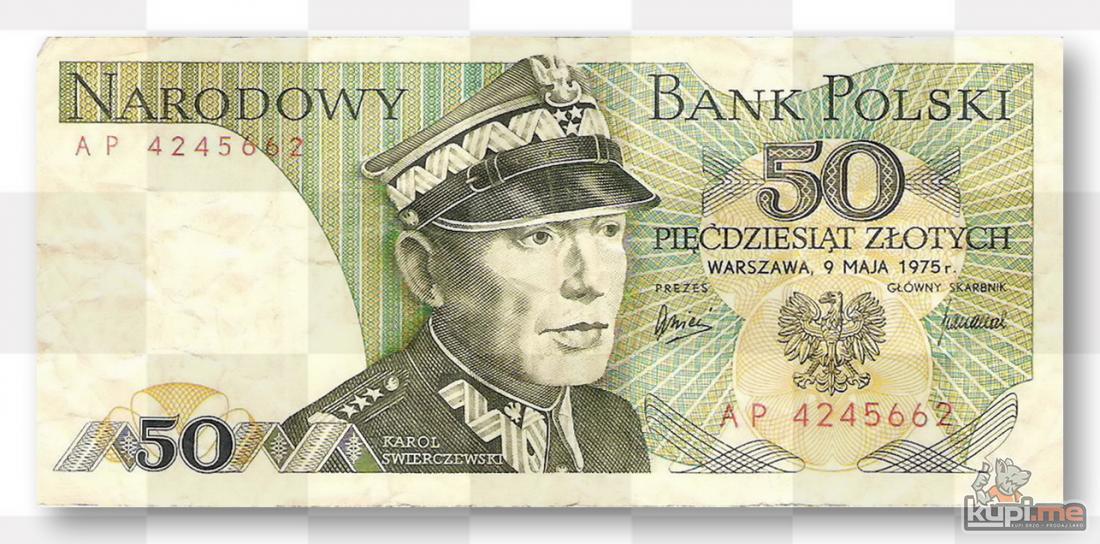 POLJSKA - 50 ZLOTA (09.05.1975)